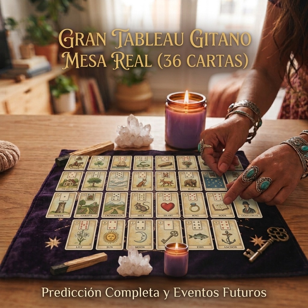 Gran Tableau (Mesa Real Gitana) -Tarot Gitano